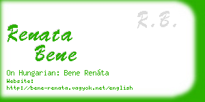 renata bene business card